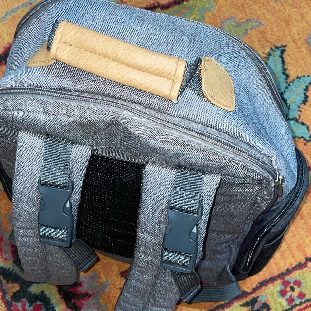 Eddie Bauer Cascade Backpack Diaper Bag – Gray & Tan